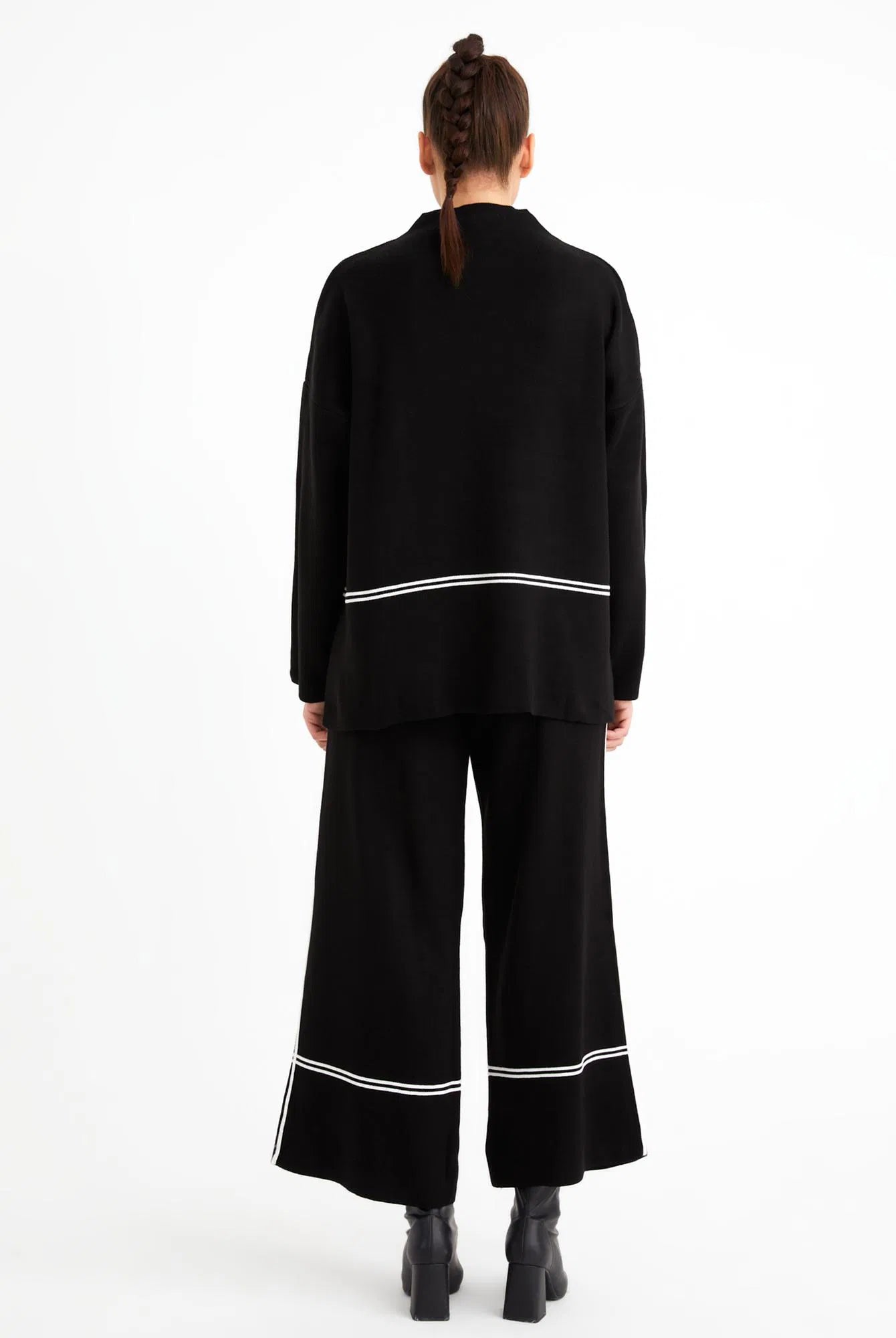 Conjunto de Suéter y Pantalones de Punto para Invierno Mujer