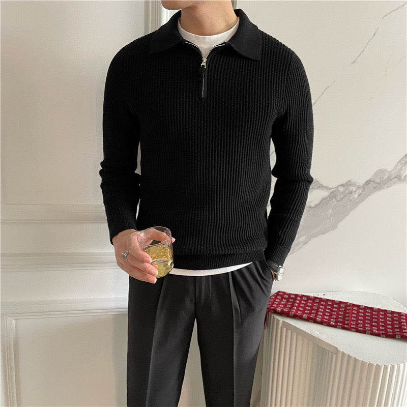 Suéter con Cierre – Moda Masculina Moderna