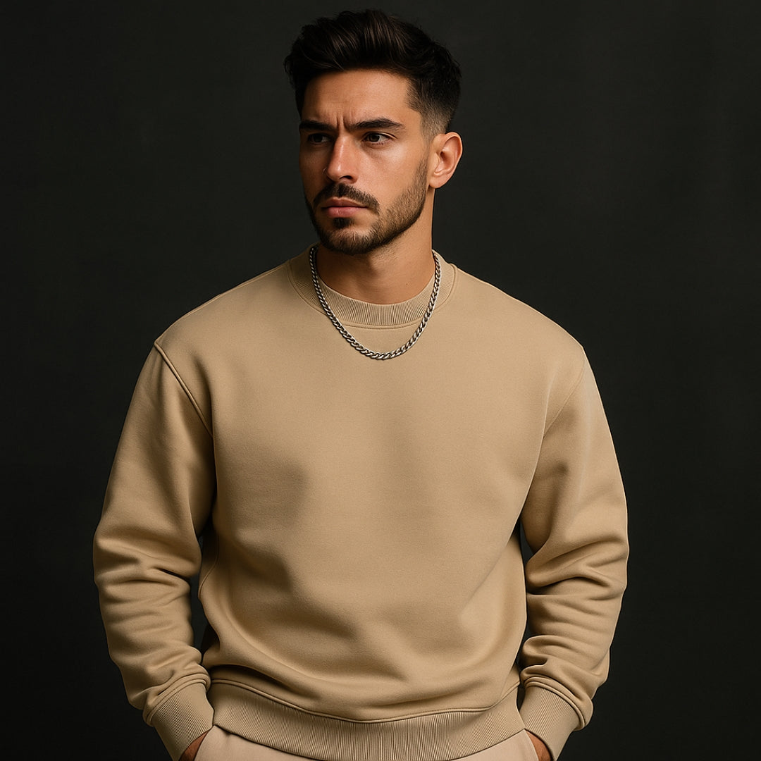 Sudadera Caramelo Hombre de Algodón Suave