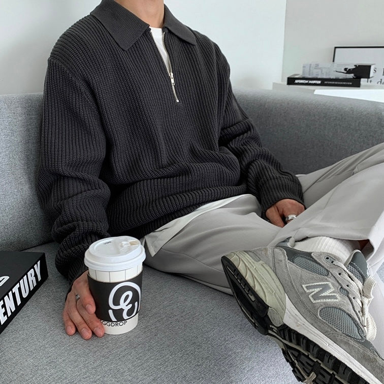 Suéter Elegante con Cierre – Ropa de Hombre Premium