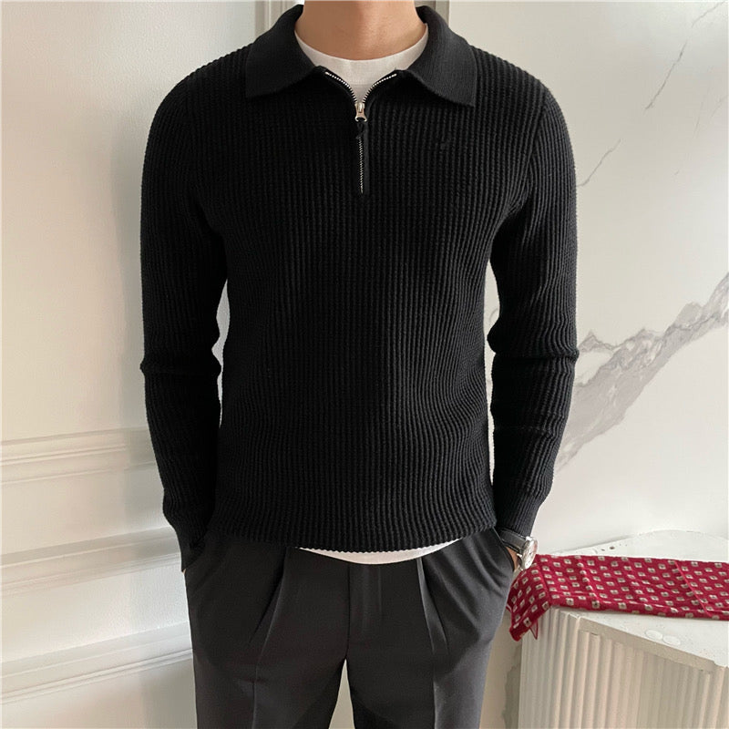 Suéter con Cierre – Moda Masculina Moderna