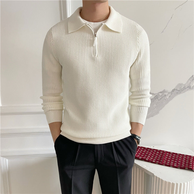 Suéter con Cierre – Moda Masculina Moderna
