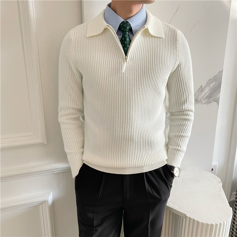Suéter con Cierre – Moda Masculina Moderna