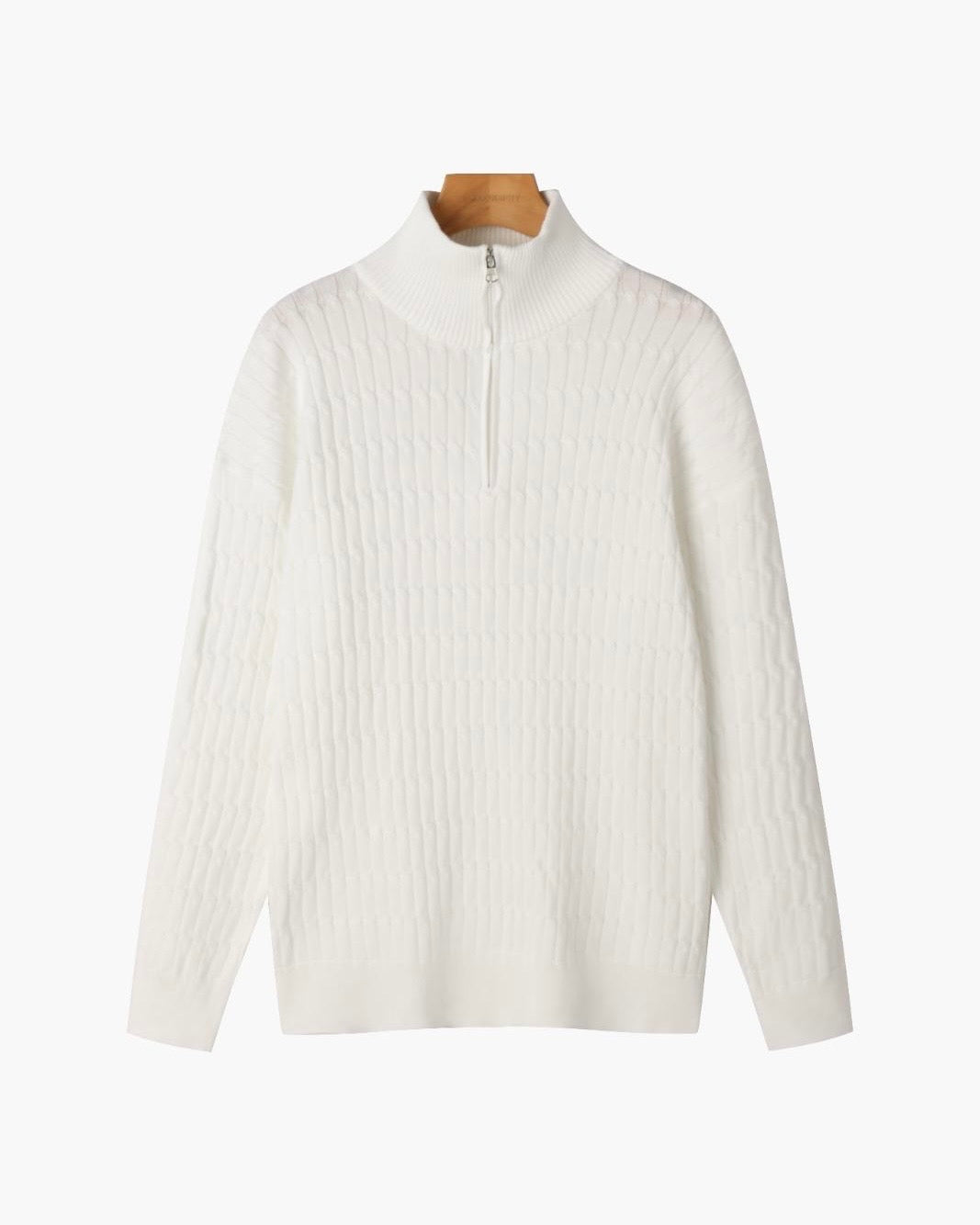 Suéter Elegante con Medio Cierre – Ropa de Hombre