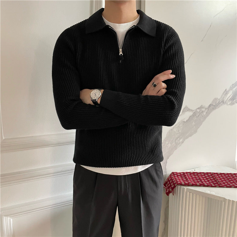 Suéter con Cierre – Moda Masculina Moderna