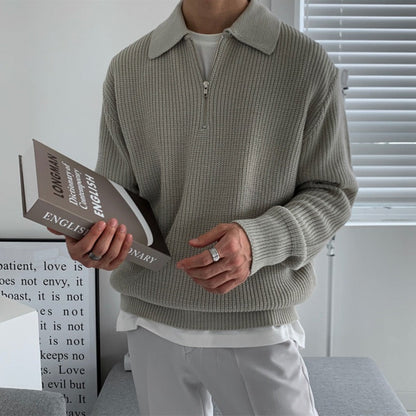 Suéter Elegante con Cierre – Ropa de Hombre Premium
