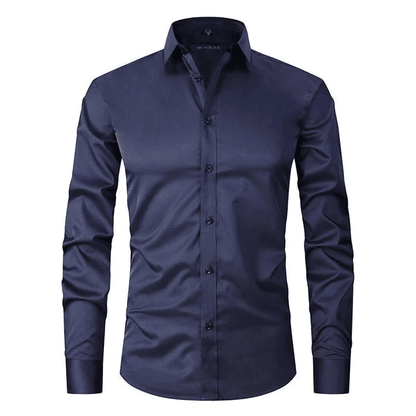 Camisa Antiarrugas Hombre – Estilo Slim y Moderno