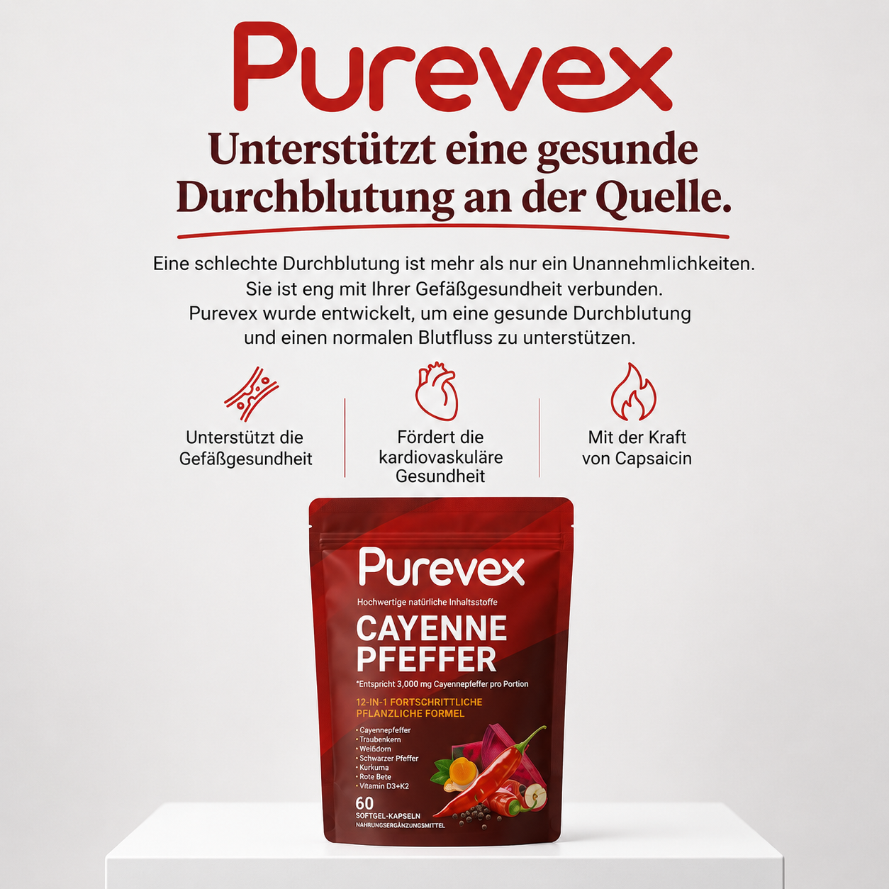 Purevex Cayennepfeffer-Kapseln