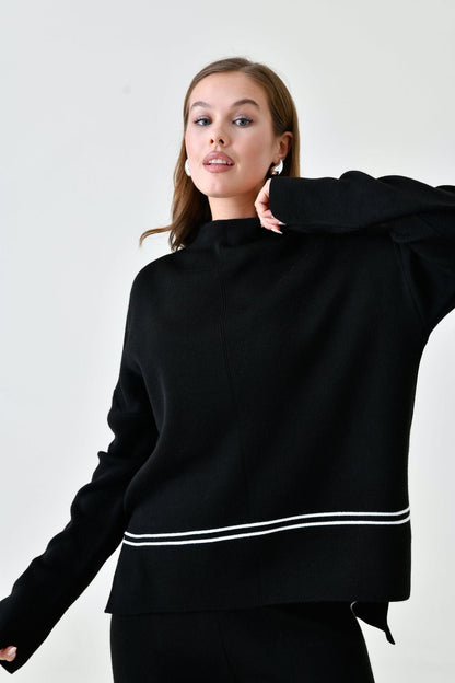 Conjunto de Suéter y Pantalones de Punto para Invierno Mujer