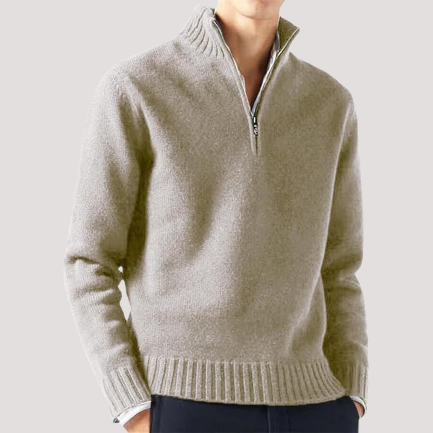 Jersey de Punto Cuello Alto – Moda Otoño Invierno