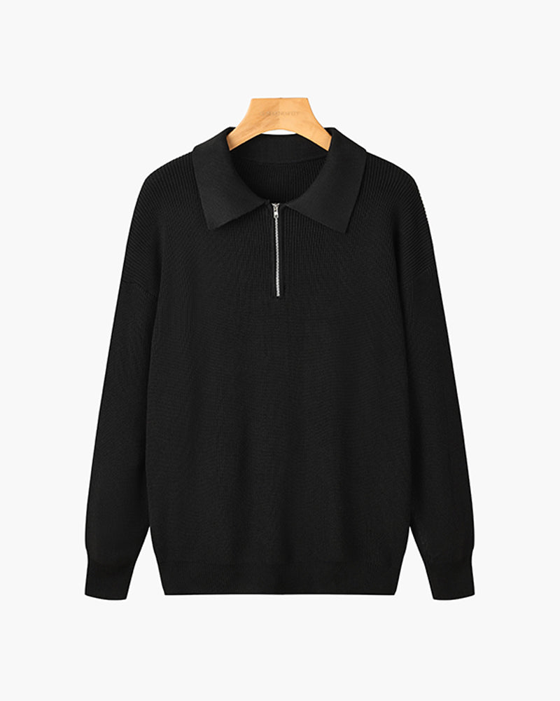 Suéter Elegante con Cierre – Ropa de Hombre Premium