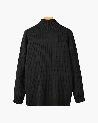 Suéter Elegante con Medio Cierre – Ropa de Hombre