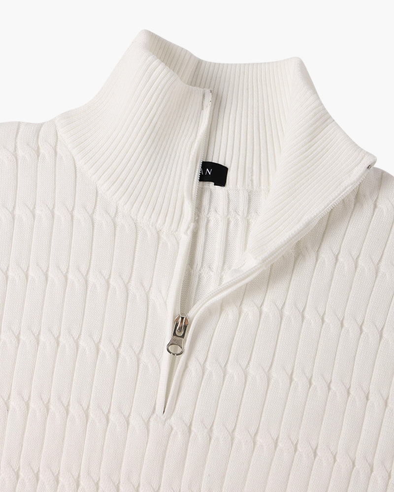 Suéter Elegante con Medio Cierre – Ropa de Hombre