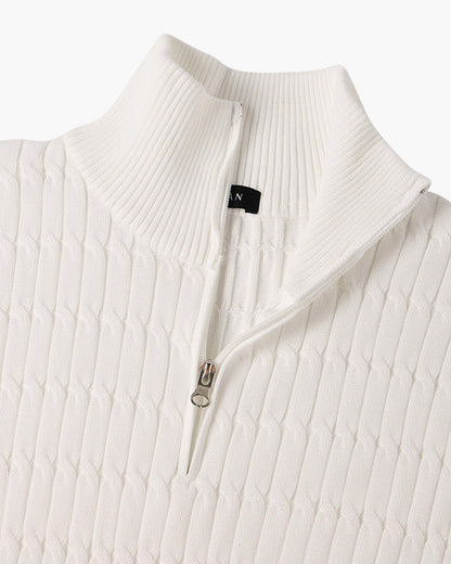 Suéter Elegante con Medio Cierre – Ropa de Hombre