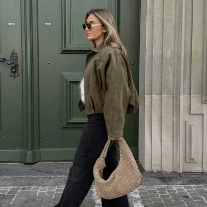 Chaqueta Abrigo de Ébano Tendencia de Moda