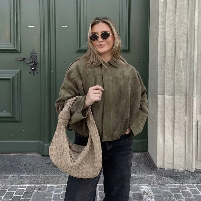 Chaqueta Abrigo de Ébano Tendencia de Moda